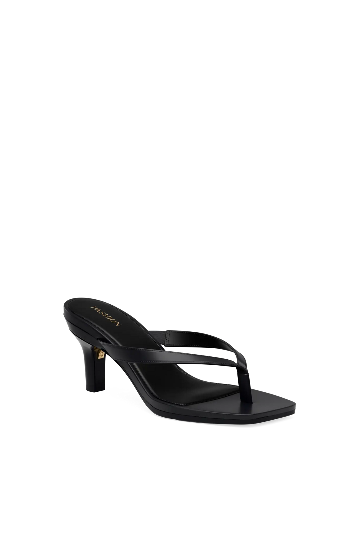 Carmen Coal Vegan Leather 3 Stiletto