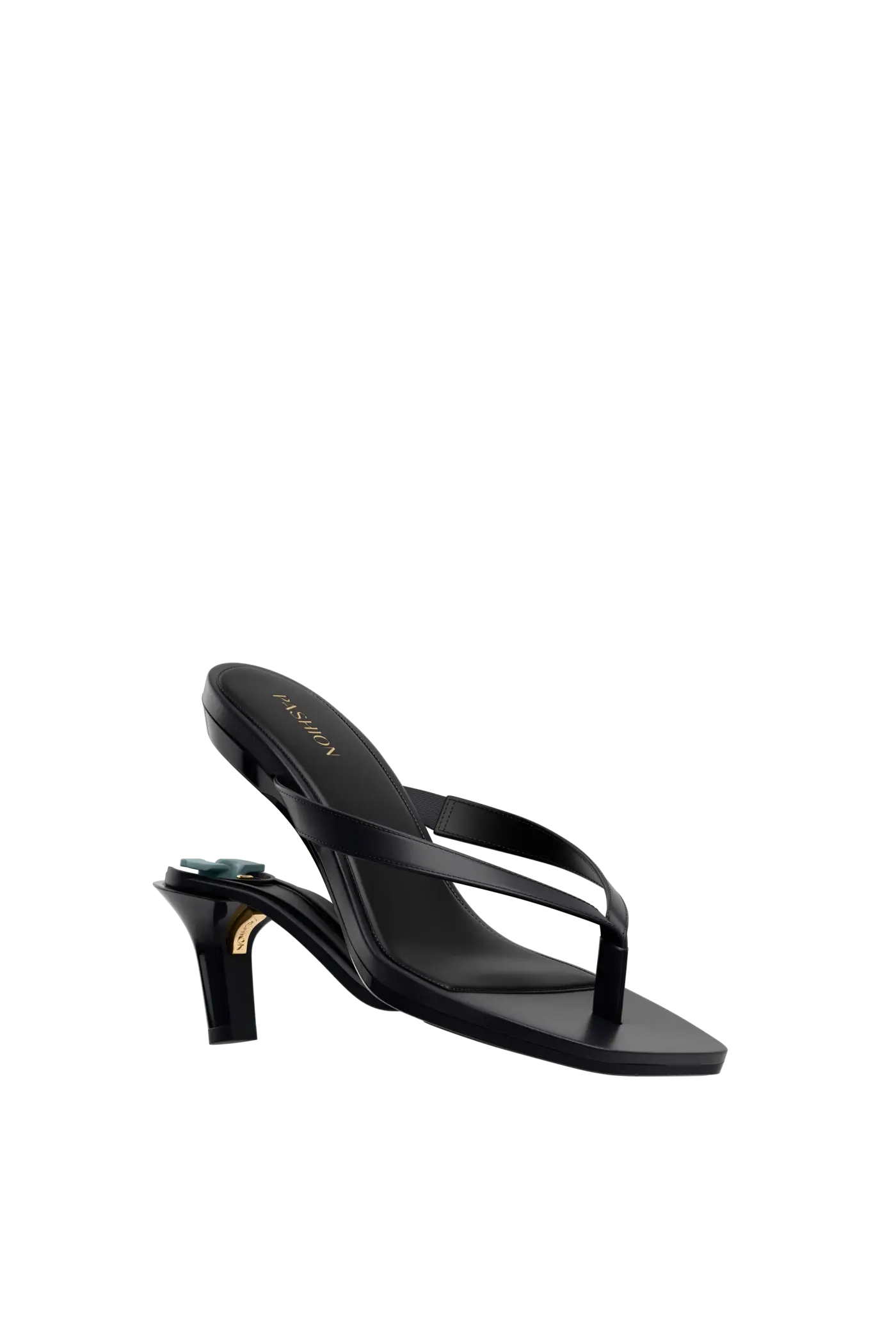The Carmen - Coal Vegan Leather 3 Stiletto