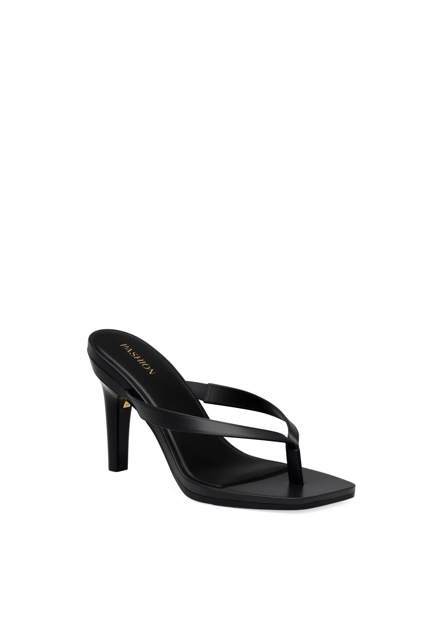 The Carmen - Coal Vegan Leather 4 Stiletto