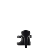 Carmen Flip Flop - Coal Black Vegan Leather 4 Stiletto