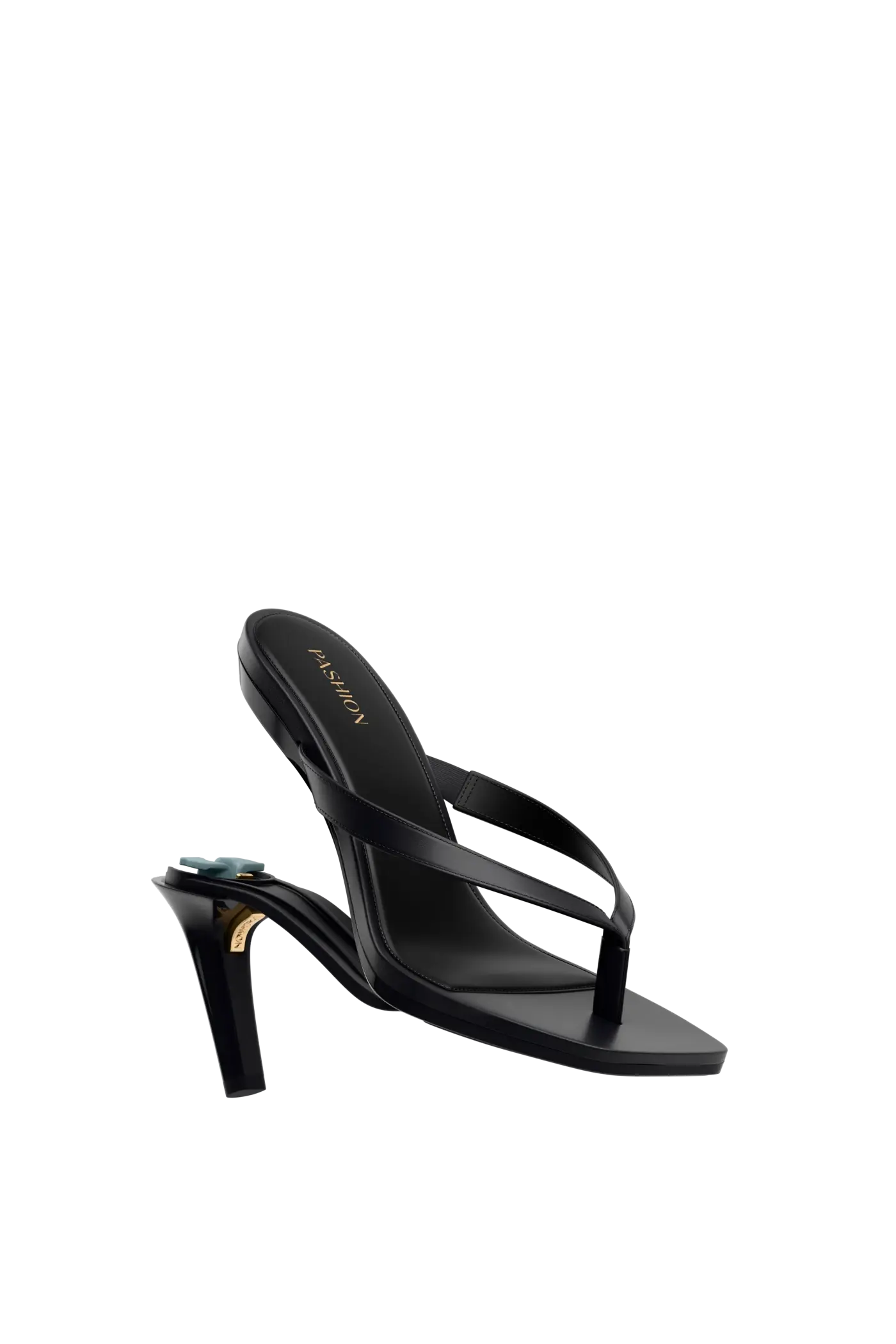 The Carmen - Coal Vegan Leather 4 Stiletto