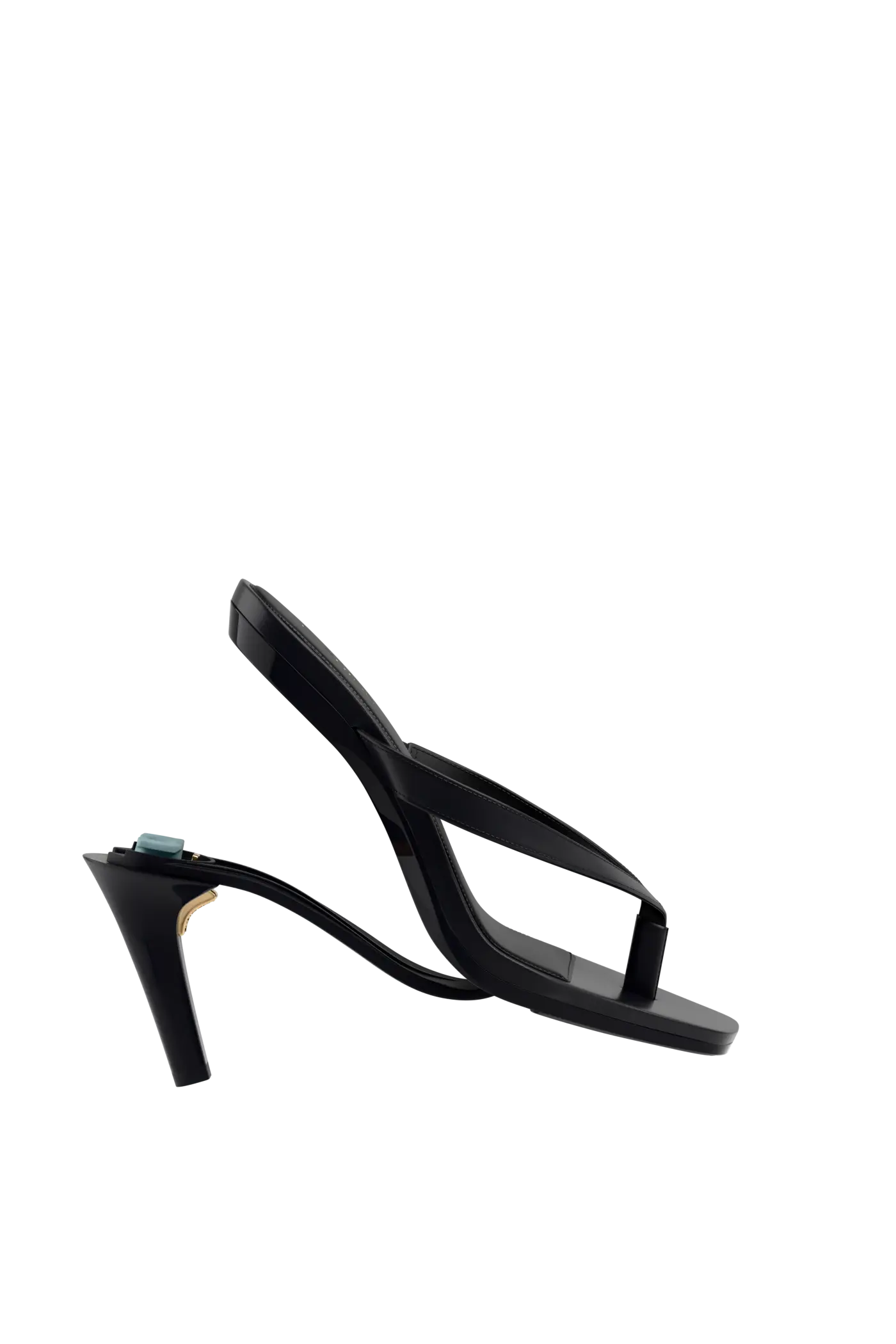 The Carmen - Coal Vegan Leather 4 Stiletto