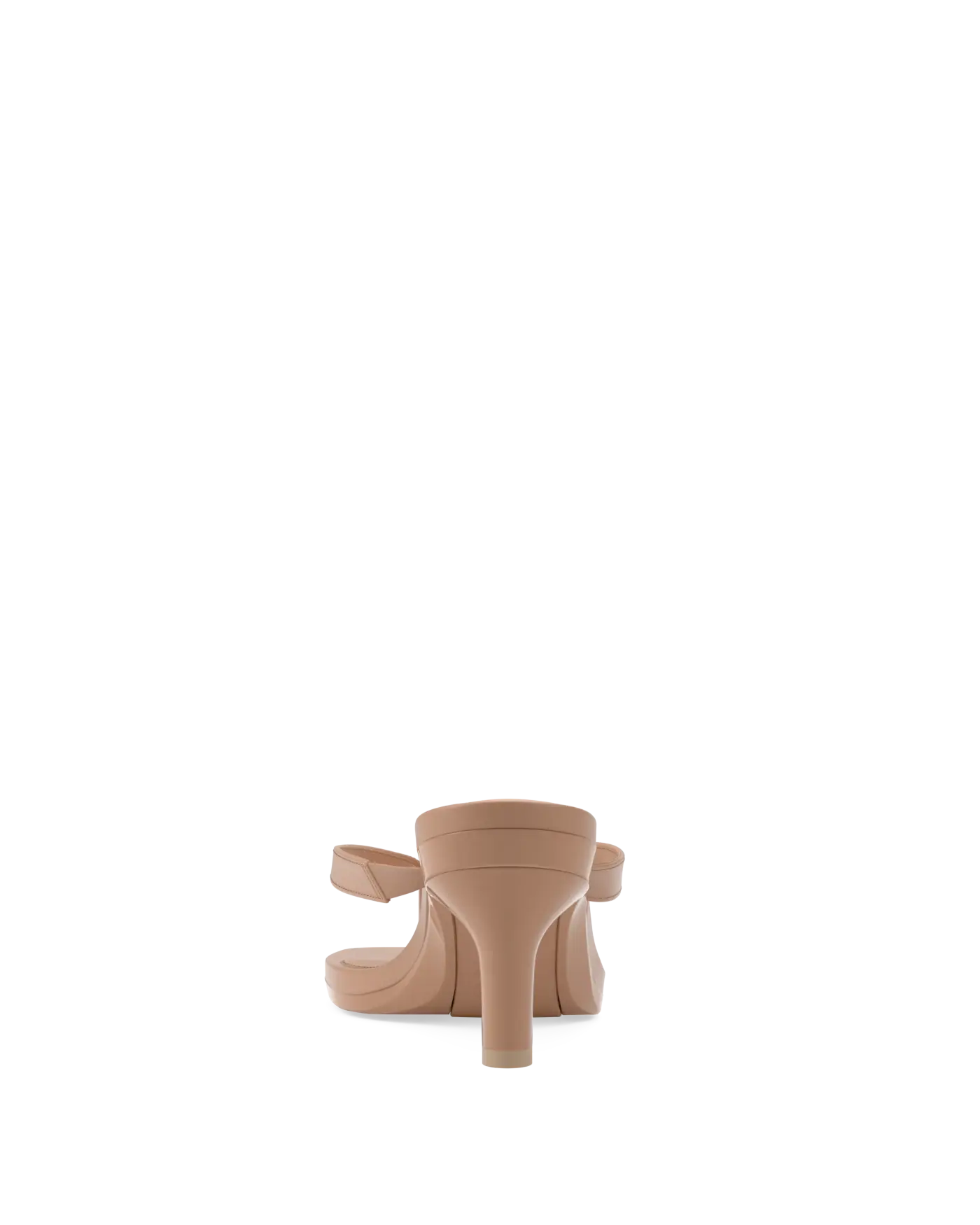 tan open toe thong style high heel convertible sandal with stiletto heel