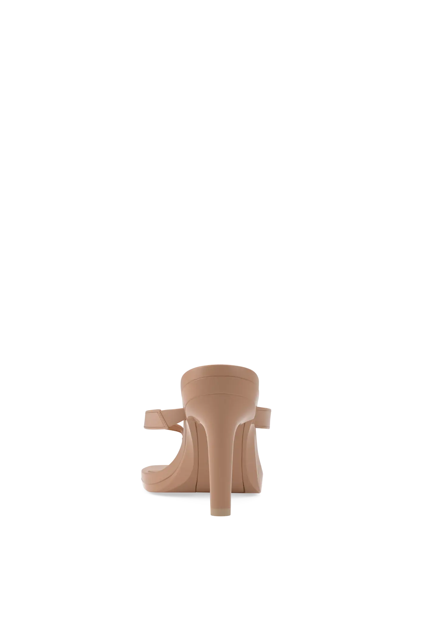 tan open toe thong style high heel convertible sandal with stiletto heel