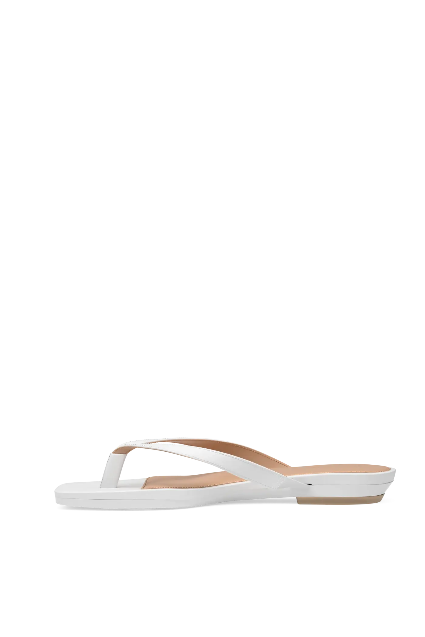 white open toe thong style high heel sandal 