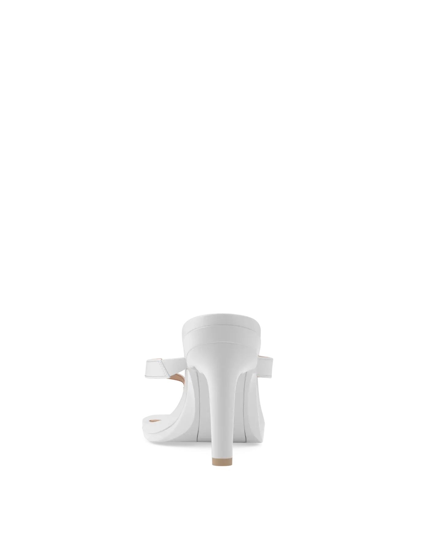 white open toe thong style high heel sandal with stiletto heel