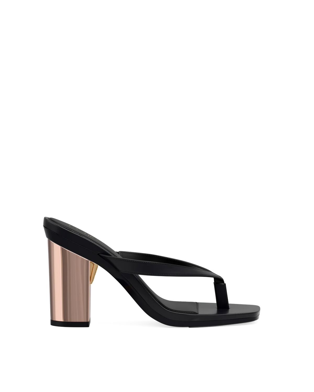 Block Heel Kit 4 Coal Metallic shown on the Carmen Coal PU upper. Pashion convertible heels go from heel to flat and are customizable with interchangeable heel kits.