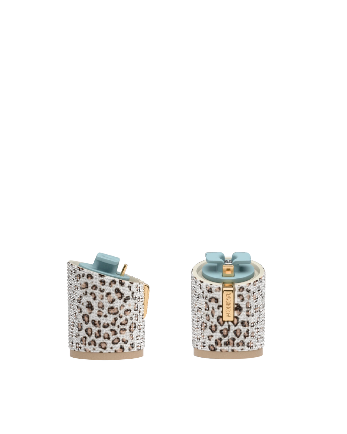 Cylinder Block Heel Kit 3 Cheetah Rhinestone, 3-inch interchangeable cylinder block heel. Pashion convertible heels go from heel to flat and are customizable with interchangeable heel kits.