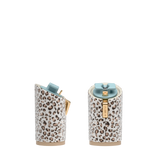 Cylinder Block Heel Kit 4 Cheetah Rhinestone, 4-inch interchangeable cylinder block heel. Pashion convertible heels go from heel to flat and are customizable with interchangeable heel kits.