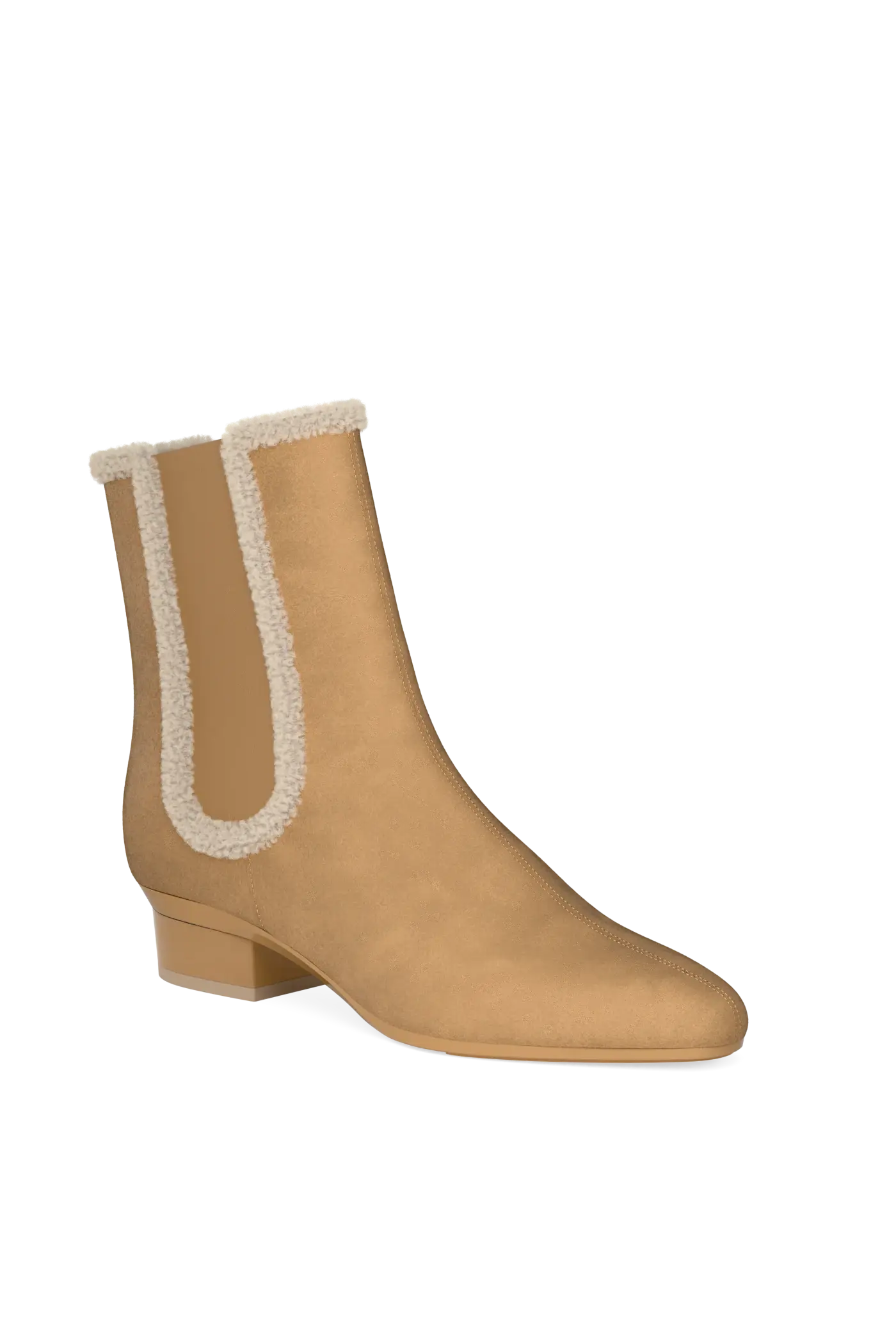 The Chelsea - Camel Suede Sherpa 3 Block
