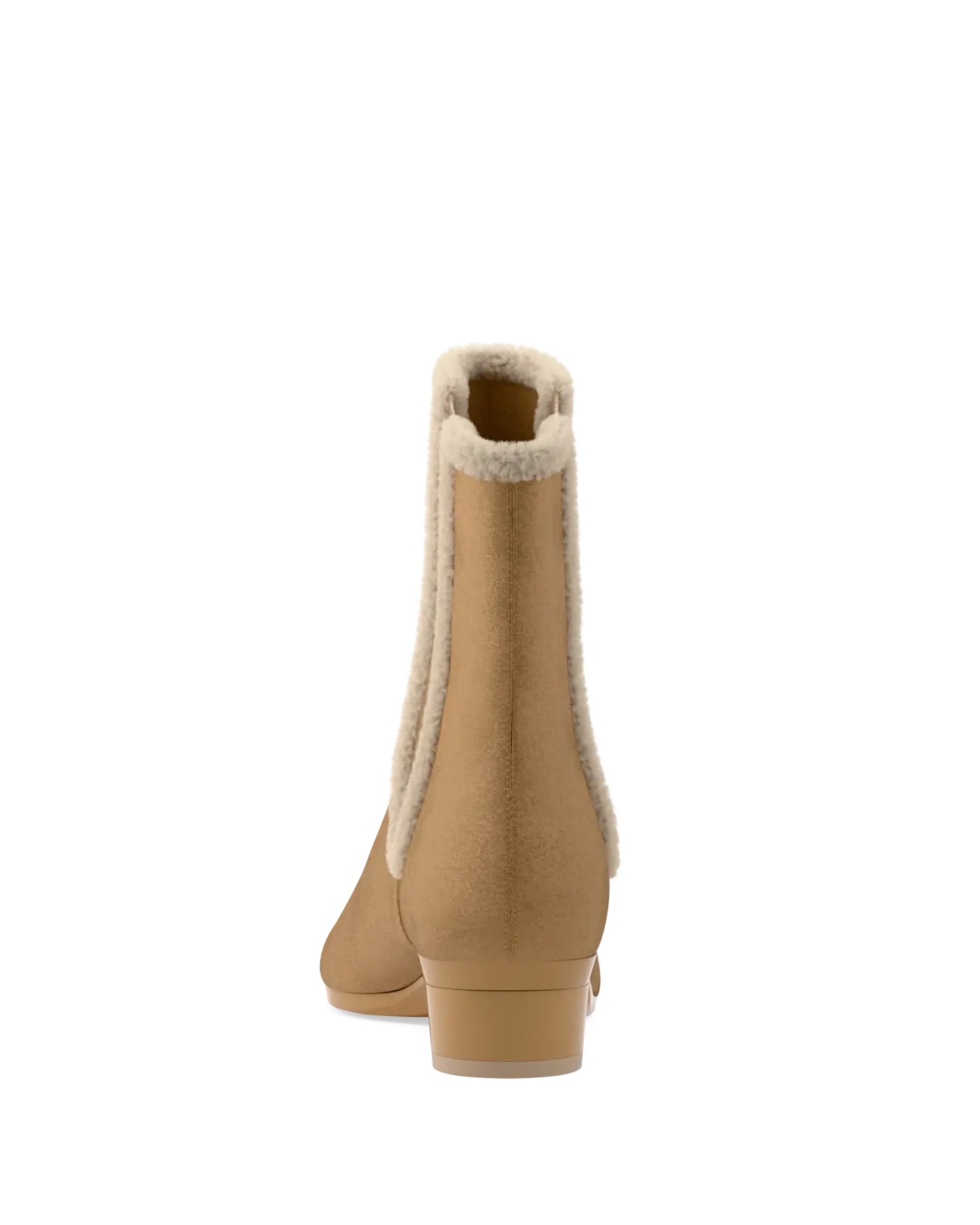Chelsea Ankle Boot - Camel Suede Sherpa