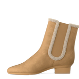Chelsea Ankle Boot - Camel Suede Sherpa