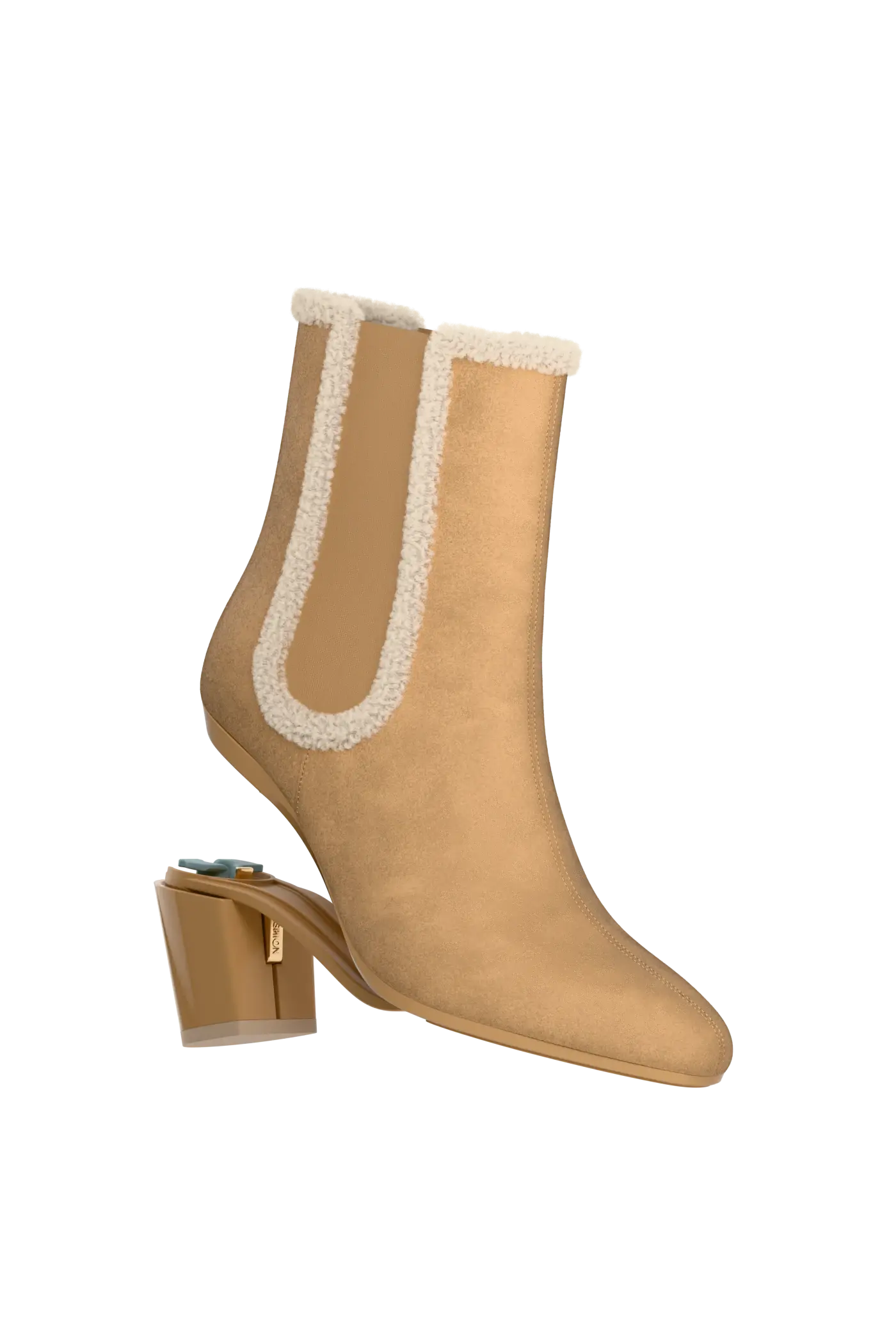 The Chelsea - Camel Suede Sherpa 3 Block
