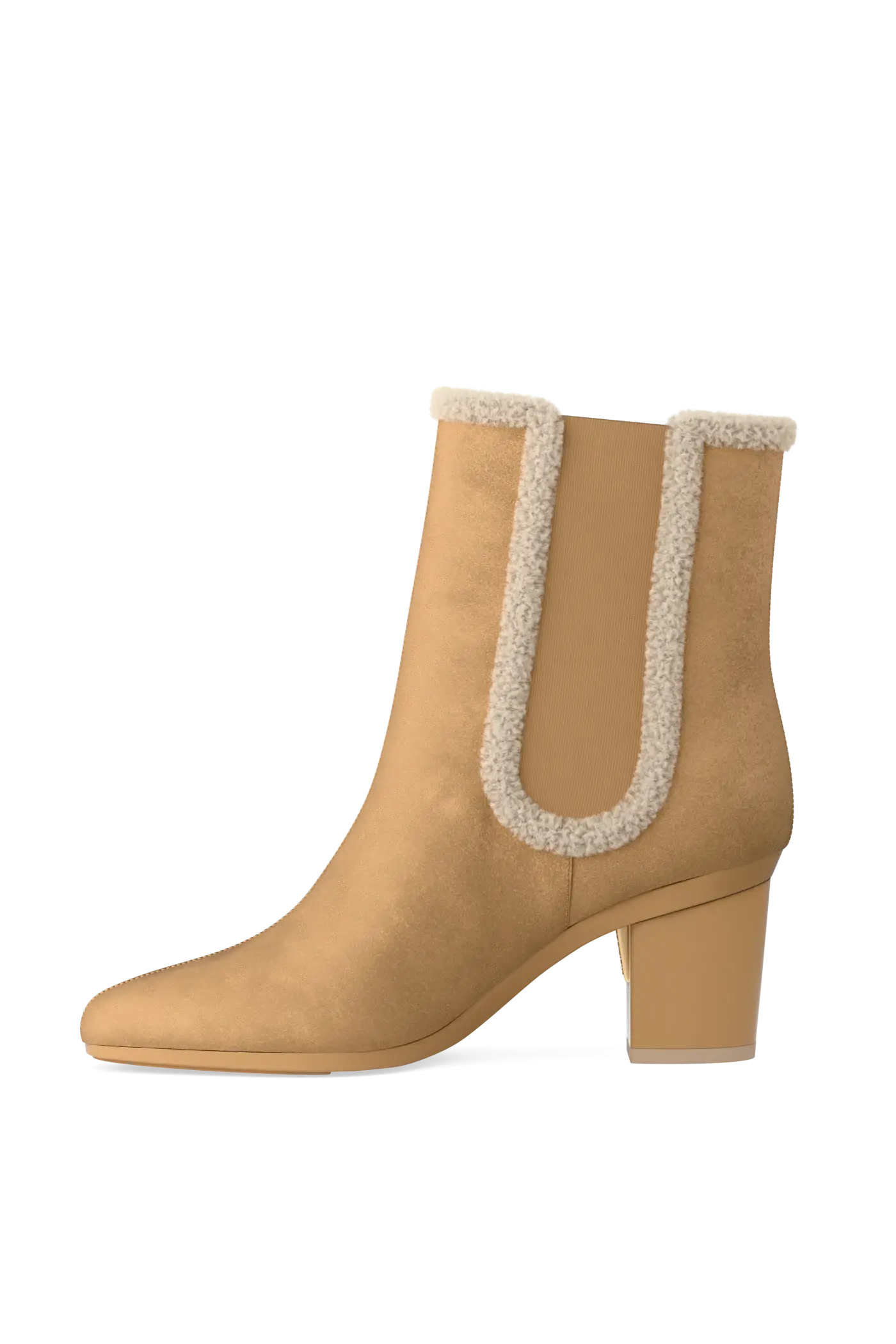 The Chelsea - Camel Suede Sherpa 3 Block