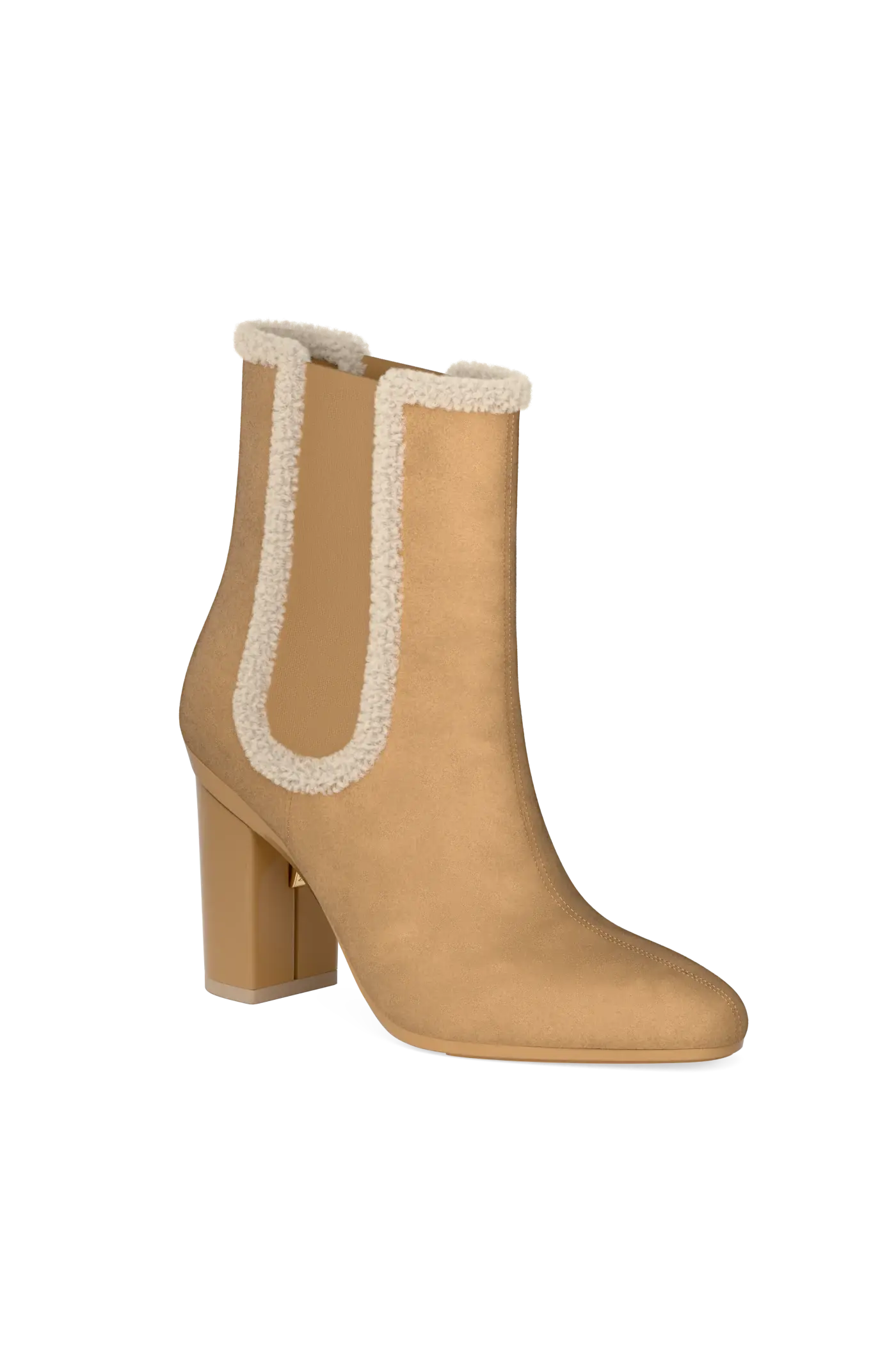 The Chelsea - Camel Suede Sherpa 4 Block