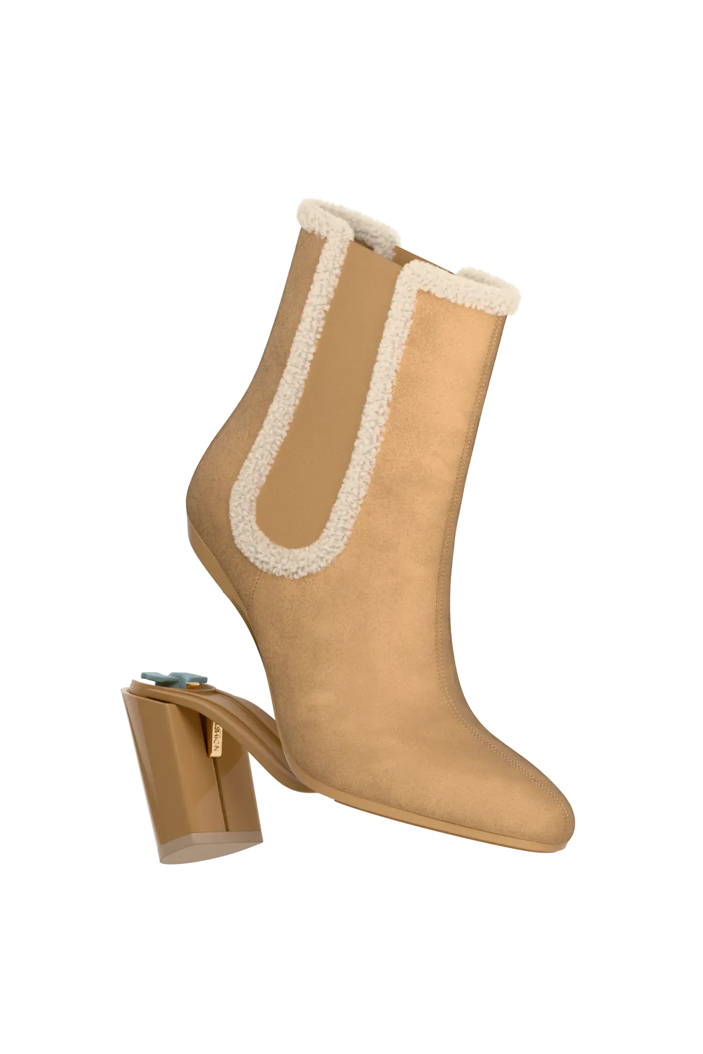 The Chelsea - Camel Suede Sherpa 4 Block