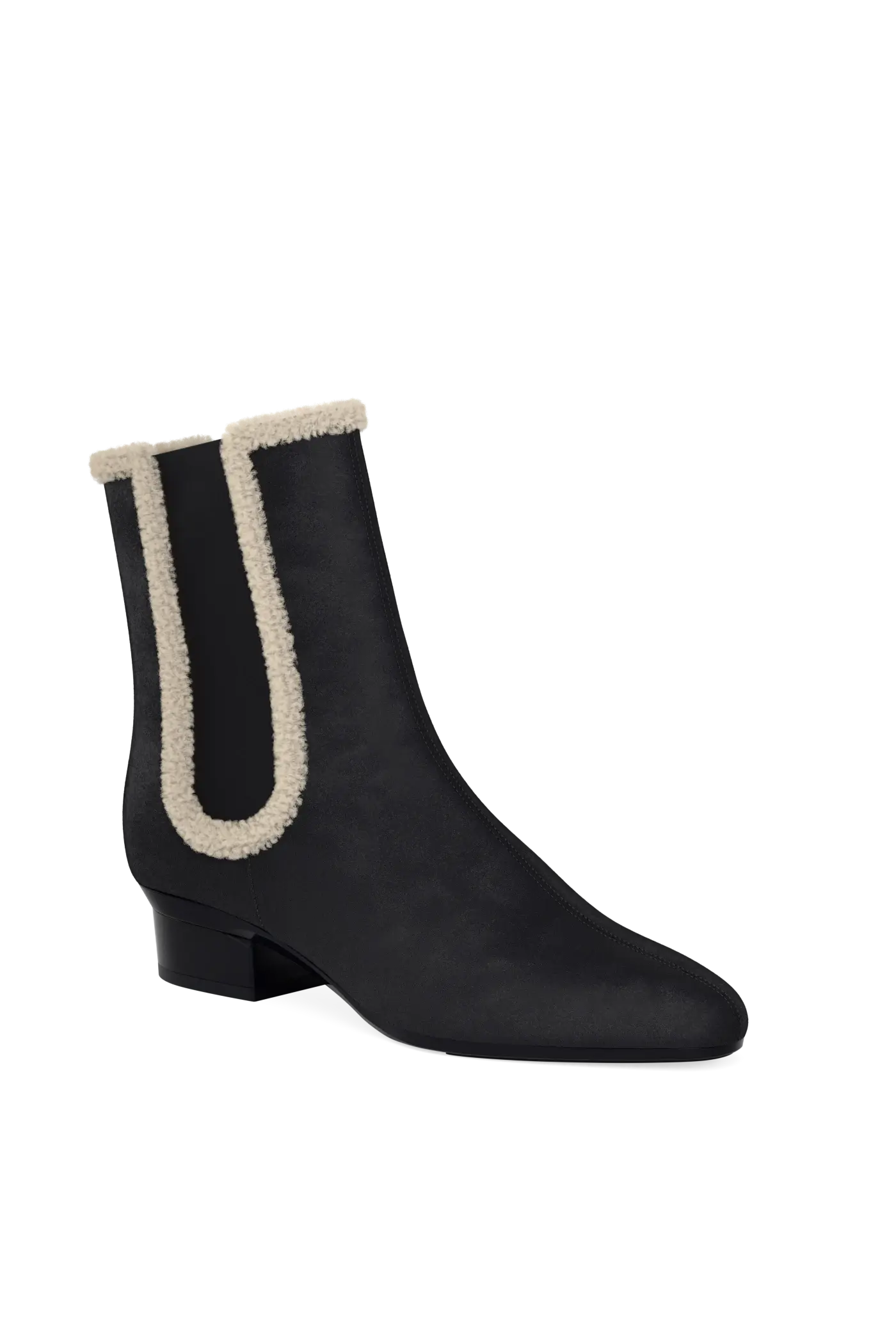 The Chelsea - Coal Suede Sherpa