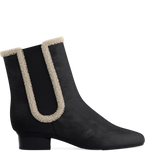 Chelsea Ankle Boot - Coal Black Suede Sherpa
