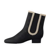 Chelsea Ankle Boot - Coal Black Suede Sherpa