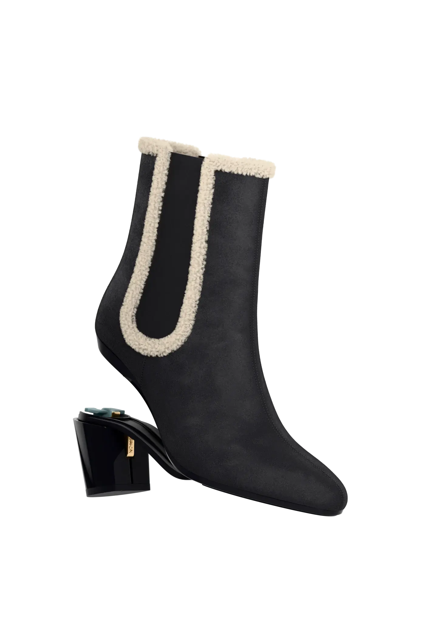 The Chelsea - Coal Suede Sherpa 3 Block