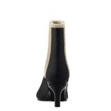 Chelsea Ankle Boot - Coal Black Suede Sherpa 3 Stiletto