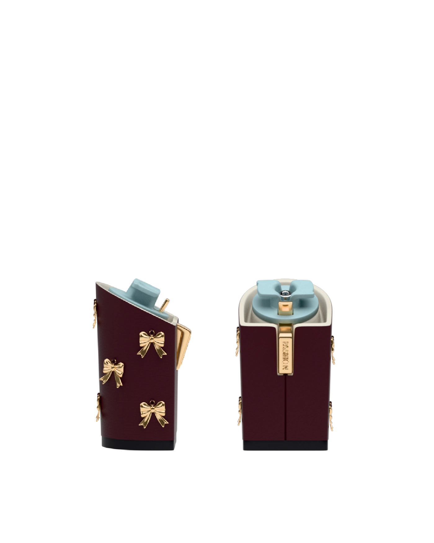 Block Heel Kit 4 Cherry Mocha Bow Charm, 4-inch interchangeable block heel. Pashion convertible heels go from heel to flat and are customizable with interchangeable heel kits.