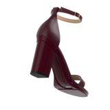 Stelo - Cherry Mocha, alternate view. Pashion convertible heels go from heel to flat and are customizable with interchangeable heel kits.