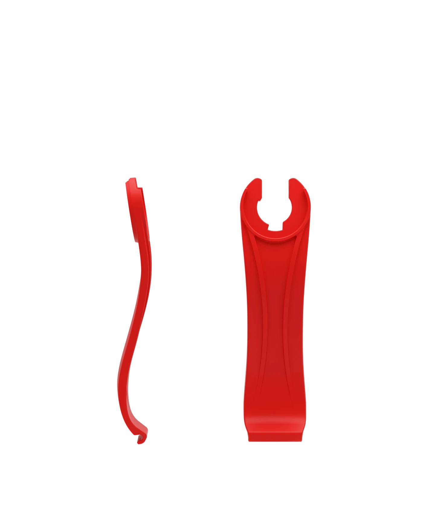 Stelo - Cherry Red, product view. Pashion convertible heels go from heel to flat and are customizable with interchangeable heel kits.