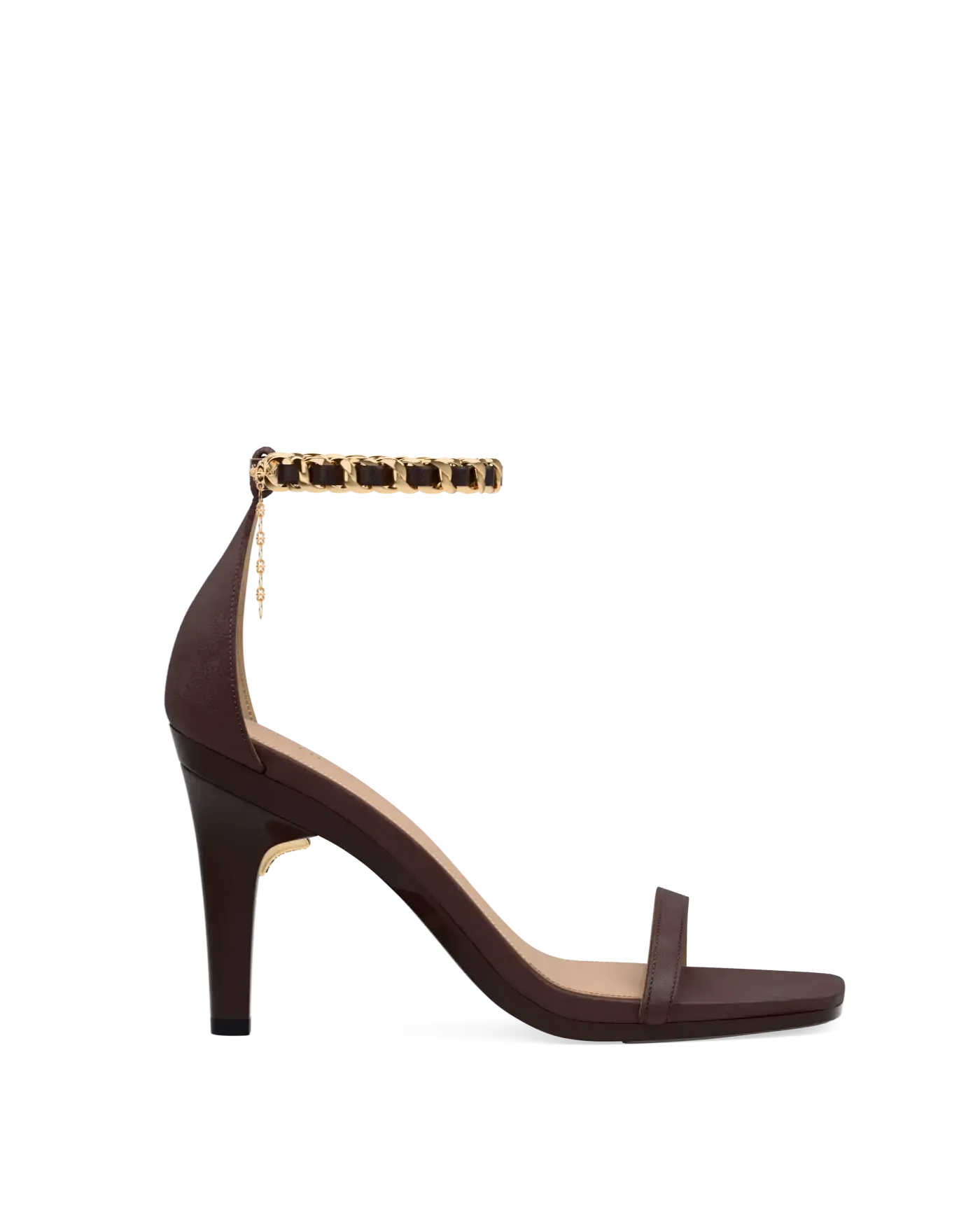 Chocolate Leather Ankle Chain