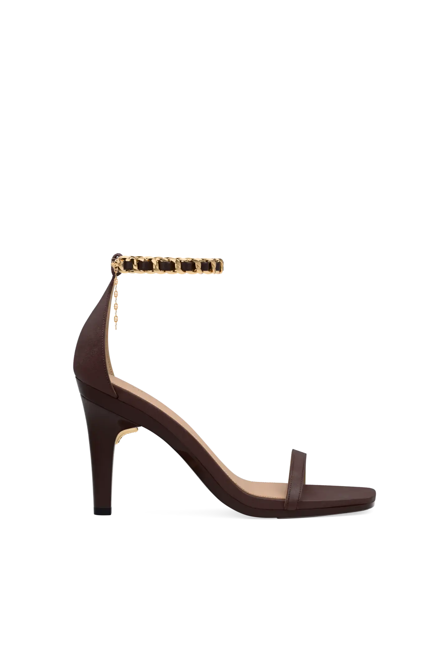 Chocolate Leather Ankle Chain