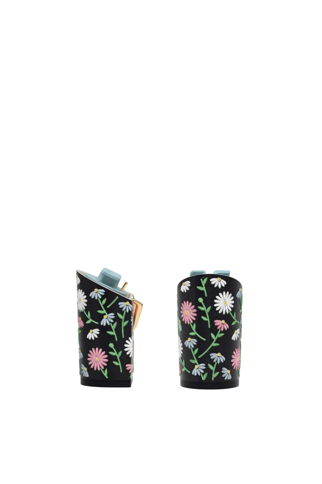 Block Heel Kit 4 Coal Daisy Embroidery