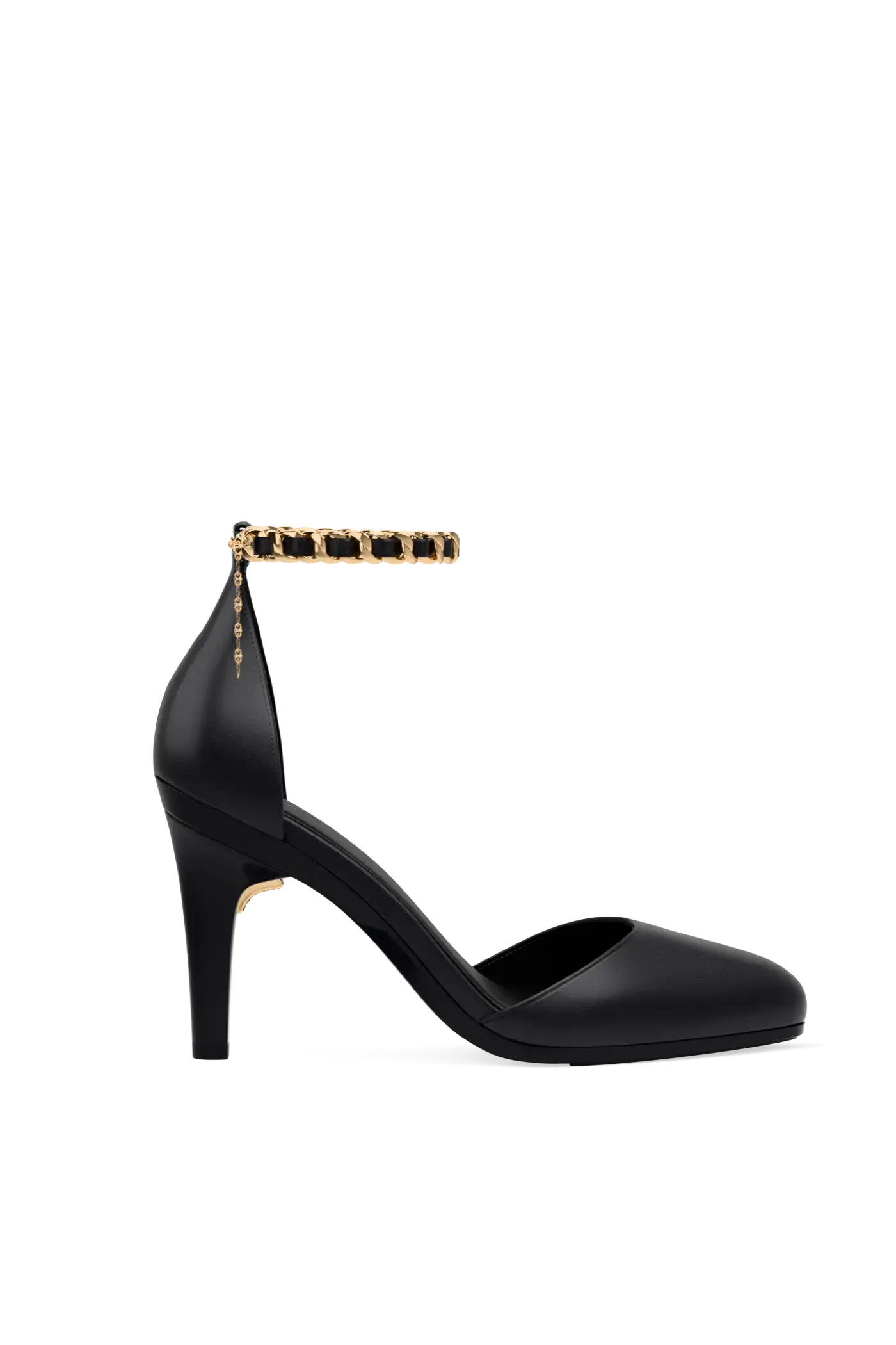Coal Leather Ankle Chain