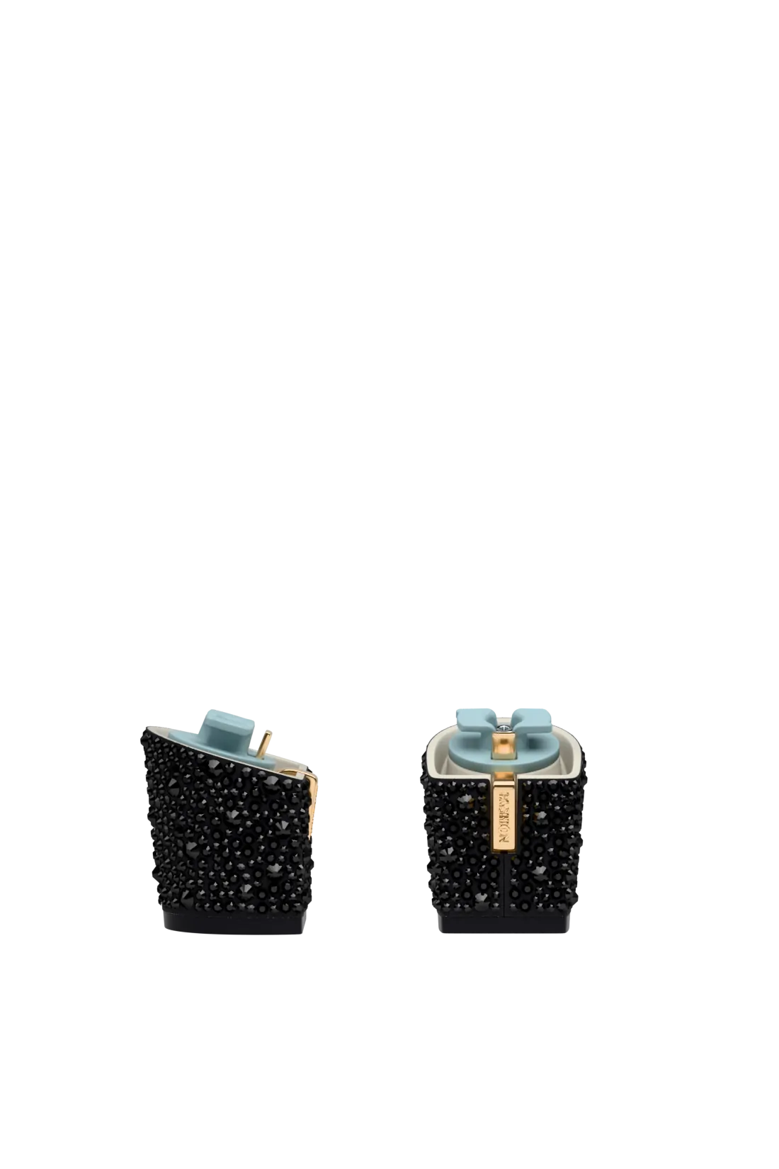 Block Heel Kit 3 Coal Mixed Rhinestone