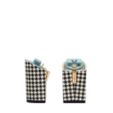 Block Heel Kit 4 Coal Houndstooth, 4-inch interchangeable block heel. Pashion convertible heels go from heel to flat and are customizable with interchangeable heel kits.