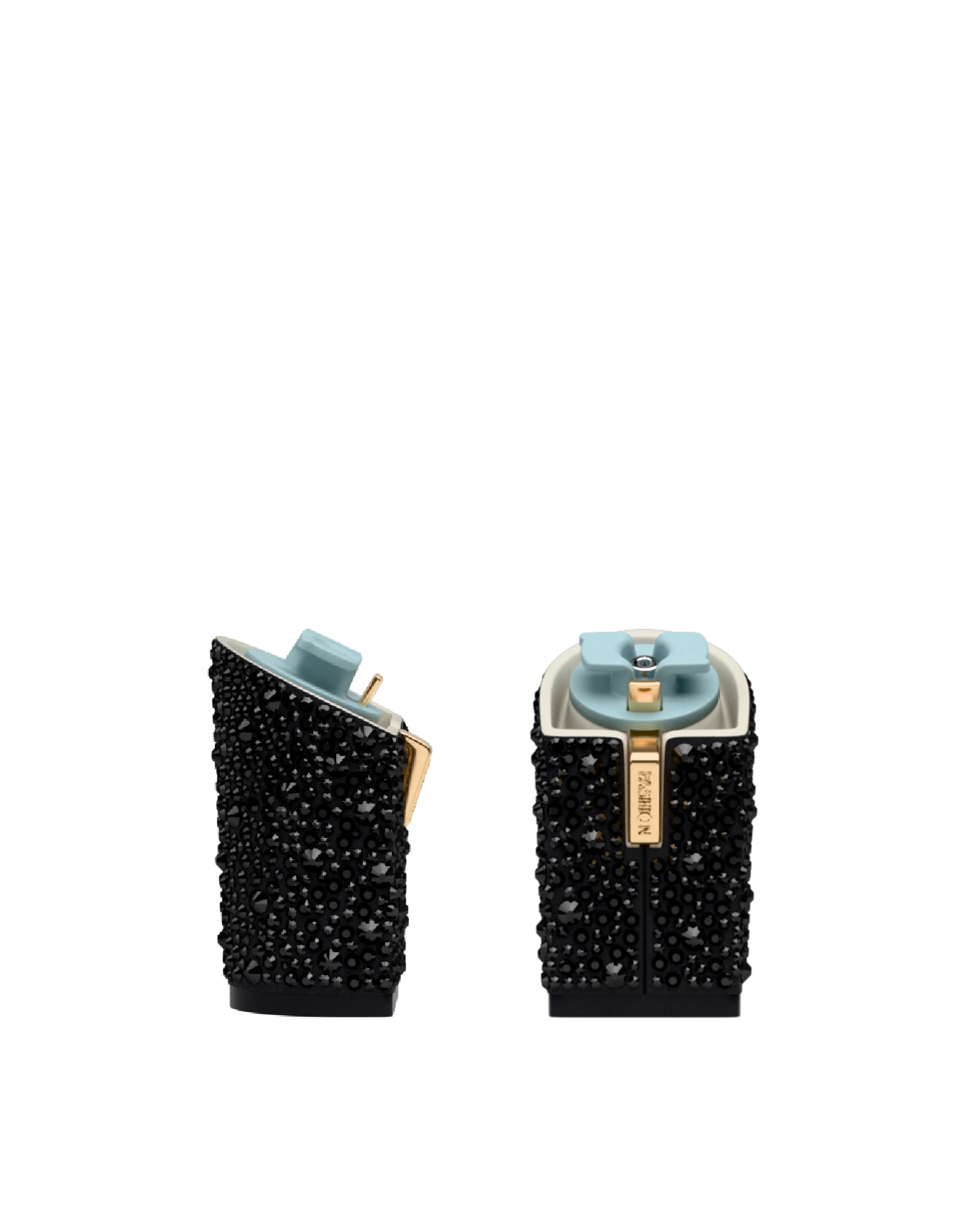 Block Heel Kit 4 Coal Mixed Rhinestone, 4-inch interchangeable block heel. Pashion convertible heels go from heel to flat and are customizable with interchangeable heel kits.