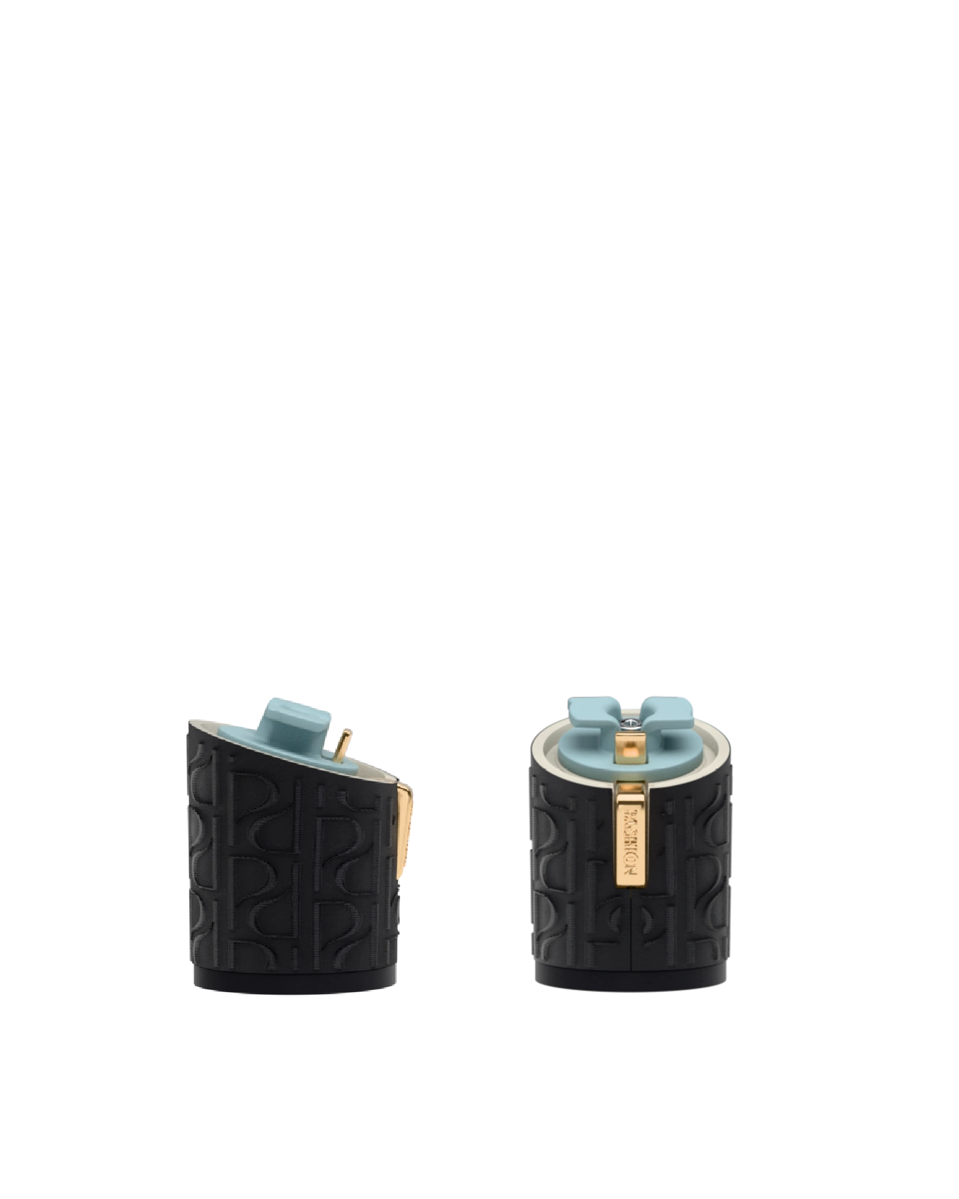 Cylinder Block Heel Kit 3 Coal Pashion Monogram Embroidery, 3-inch interchangeable cylinder block heel. Pashion convertible heels go from heel to flat and are customizable with interchangeable heel kits.