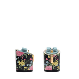 Cylinder Block Heel Kit 3 Coal Porcelain, 3-inch interchangeable cylinder block heel, side view. Pashion convertible heels go from heel to flat and are customizable with interchangeable heel kits.