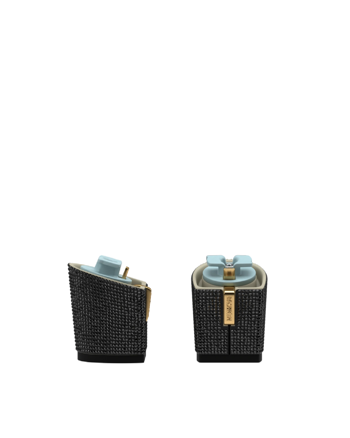 Block Heel Kit 3 Coal Black Rhinestone, 3-inch interchangeable block heel. Pashion convertible heels go from heel to flat and are customizable with interchangeable heel kits.