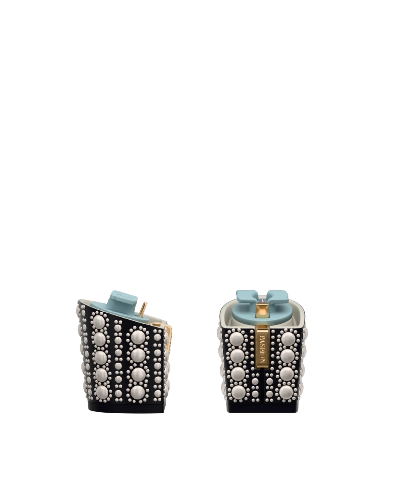 Block Heel Kit 3 Coal Satin Pearl, 3-inch interchangeable block heel. Pashion convertible heels go from heel to flat and are customizable with interchangeable heel kits.