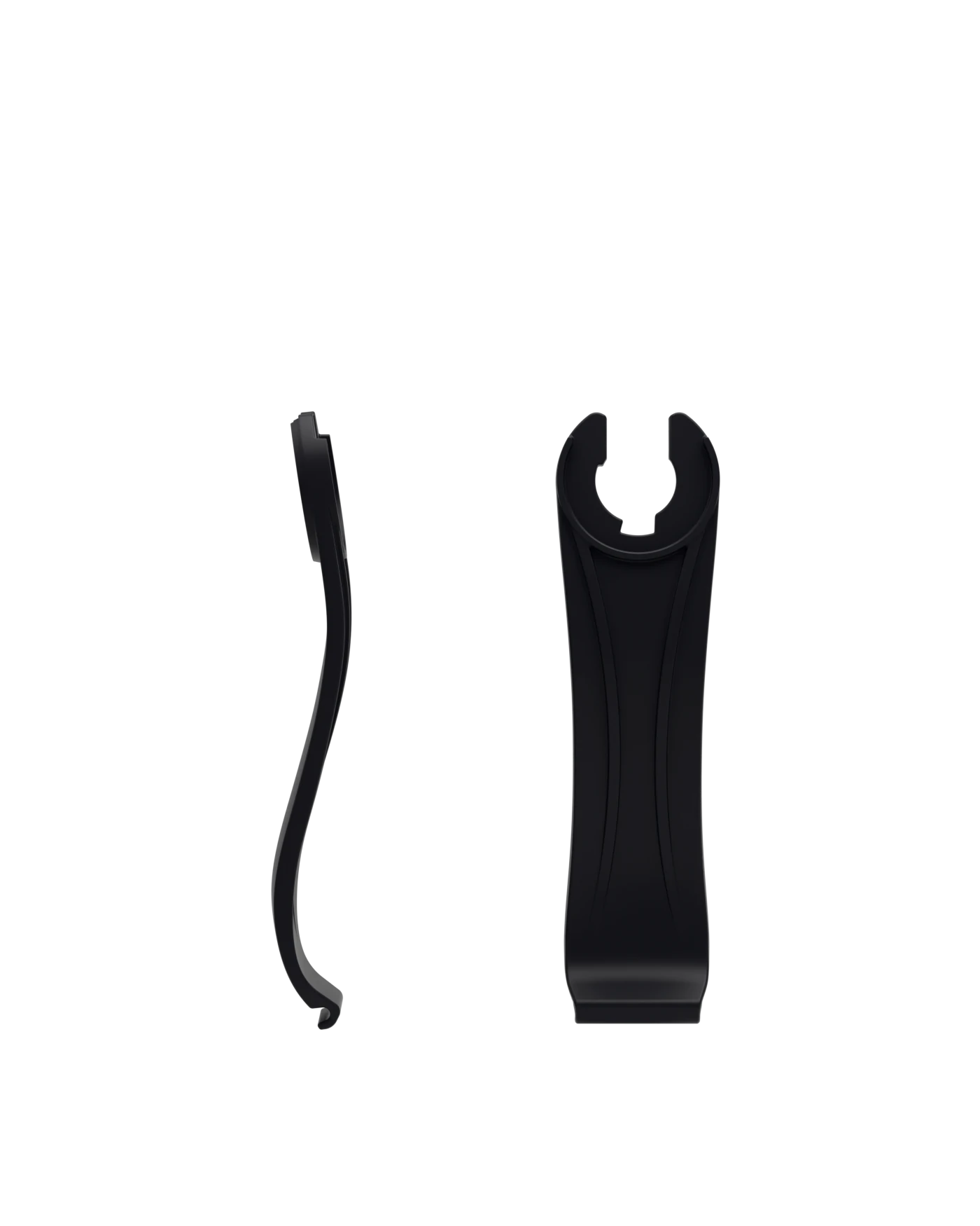 Stelo - Coal Black, product view. Pashion convertible heels go from heel to flat and are customizable with interchangeable heel kits.