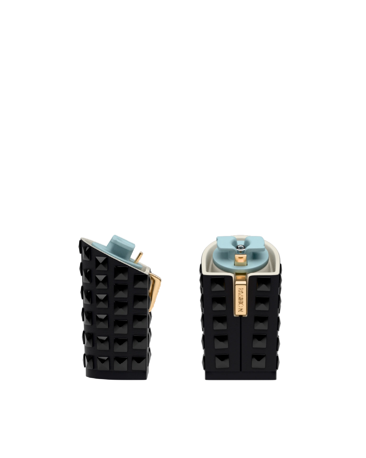 Block Heel Kit 4 Coal Stud, 4-inch interchangeable block heel. Pashion convertible heels go from heel to flat and are customizable with interchangeable heel kits.