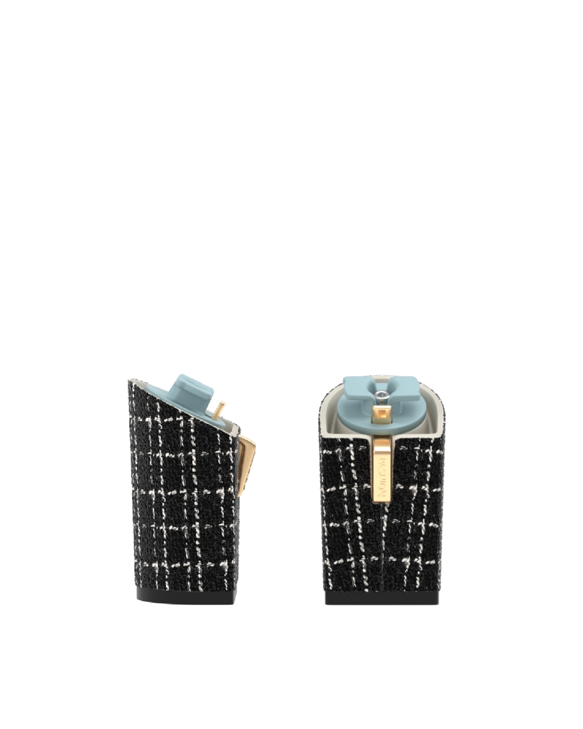Block Heel Kit 4 Coal Tweed, 4-inch interchangeable block heel. Pashion convertible heels go from heel to flat and are customizable with interchangeable heel kits.