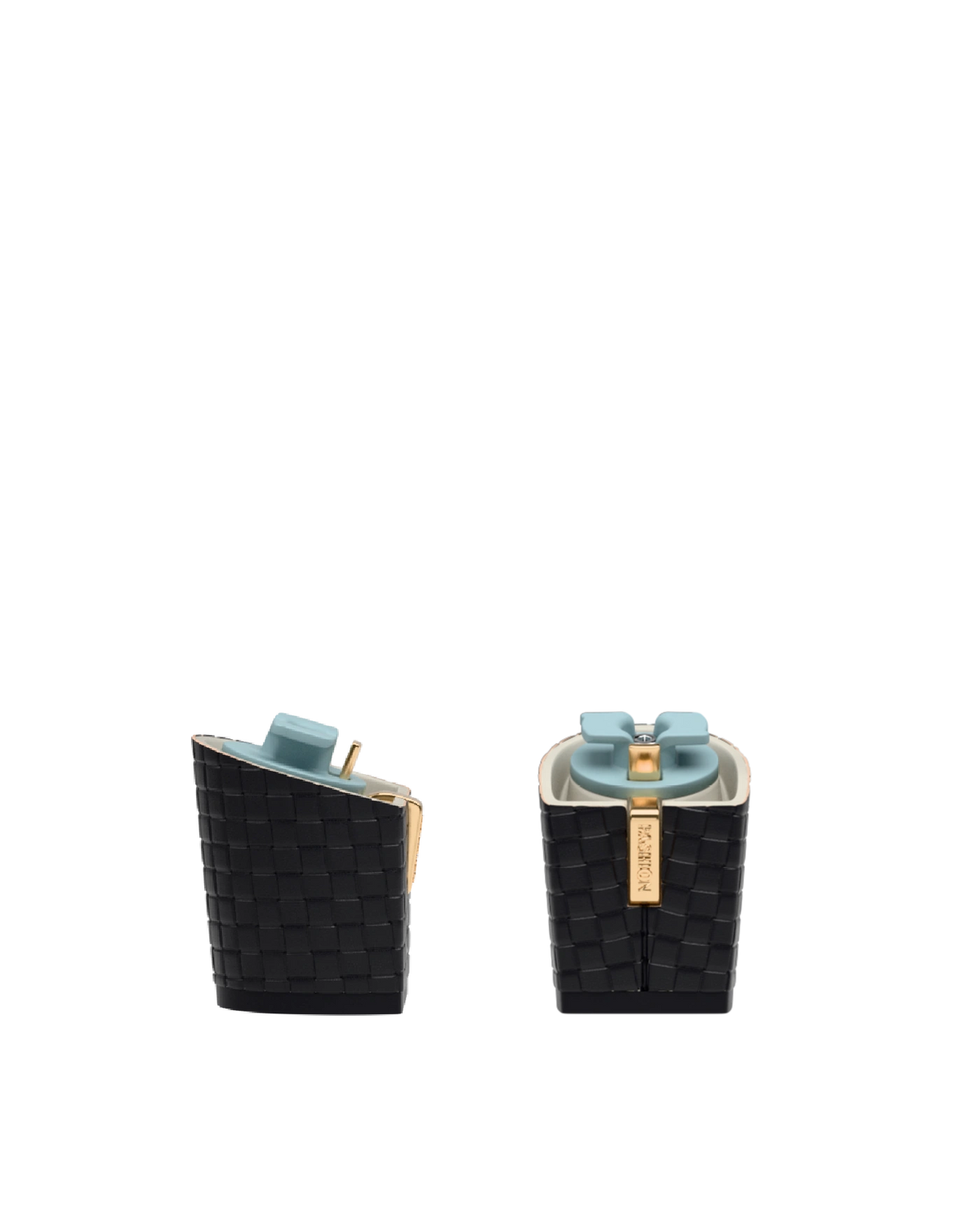 Block Heel Kit 3 Coal Woven Leather, 3-inch interchangeable block heel. Pashion convertible heels go from heel to flat and are customizable with interchangeable heel kits.