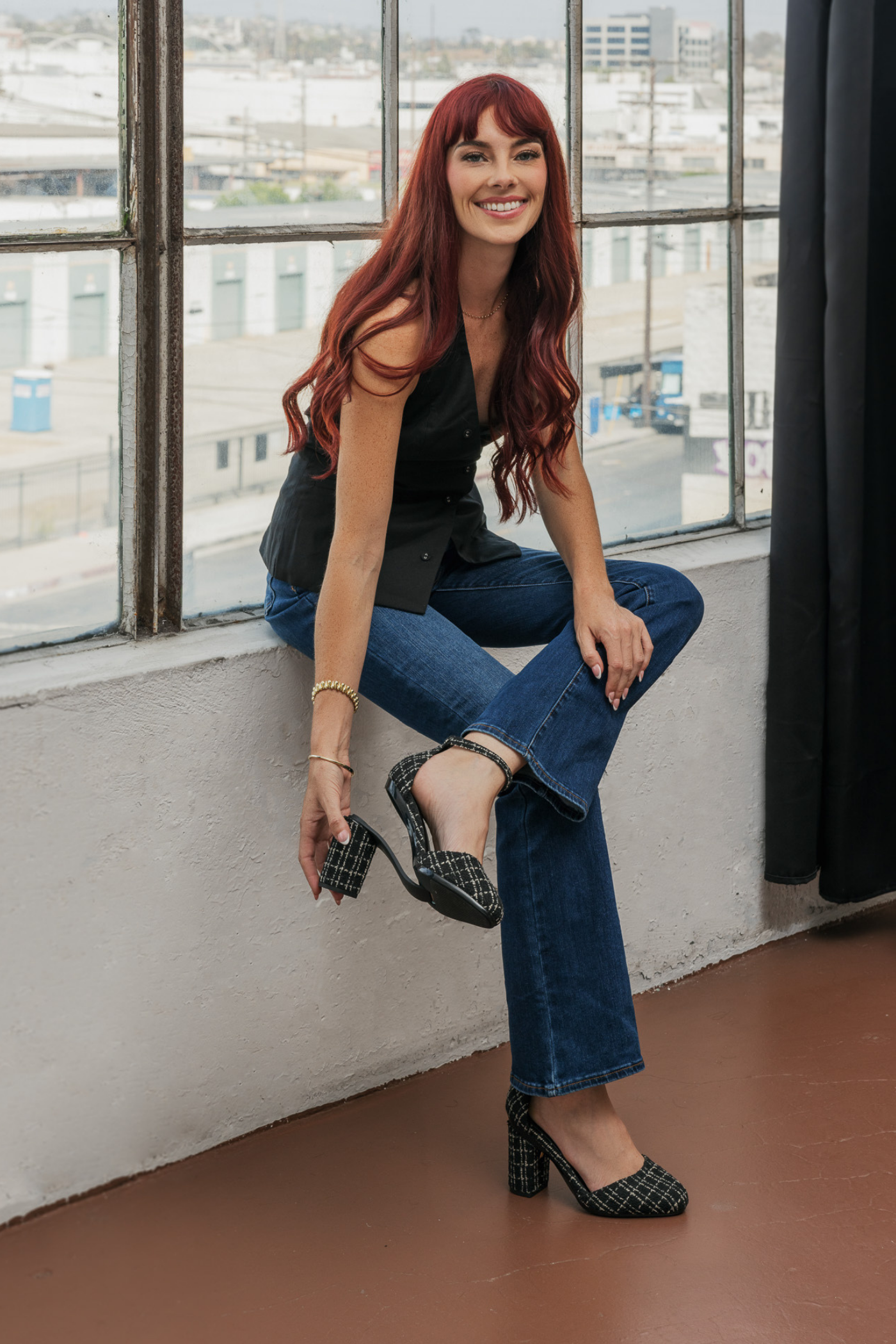 The Margot - Coal Tweed 3 Stiletto