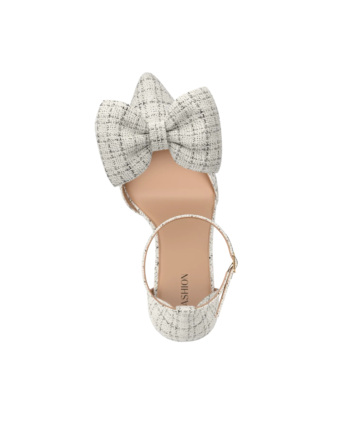Bone Tweed Bow