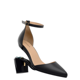 Diana D'Orsay - Coal Black Leather + Block Heel Kit 3 Coal Black