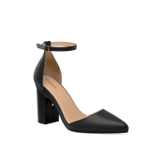 Diana D'Orsay - Coal Black Leather + Block Heel Kit 4 Coal Black