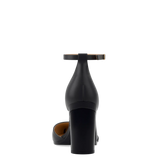 Diana D'Orsay - Coal Black Leather + Block Heel Kit 4 Coal Black