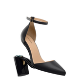 Diana D'Orsay - Coal Black Leather + Block Heel Kit 4 Coal Black