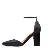 Diana D'Orsay - Coal Black Leather + Block Heel Kit 4 Coal Black